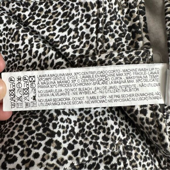 Zara Basic Denim Z1975 Leopard Skinny Jeans, Size 4 - Picture 11 of 12